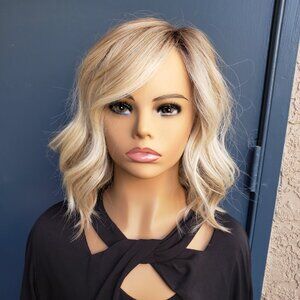 SIMMER ELITE PETITE Wig, Raquel Welch, SS Biscuit, Hand Tied, Ext Lace Front,NEW